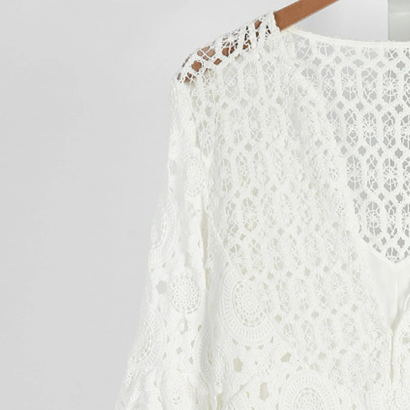 Платье С Кружевными Расклешенными Рукавами Купить