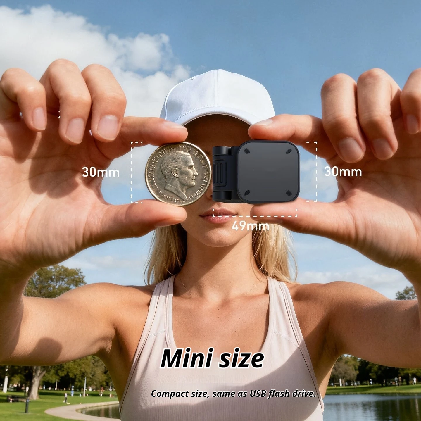 Фото Магнитное крепление-зажим TELESIN для быстрой установки, подставка для Insta360 Go Ultra/GO 3 3S DJI Osmo Nano, клипса для крепления на кепку, расширительная база №4