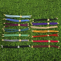 juya 4 2pcslot handmade cotton material colorful stopper bead adjustable rope chains accessories for diy charms bracelet making