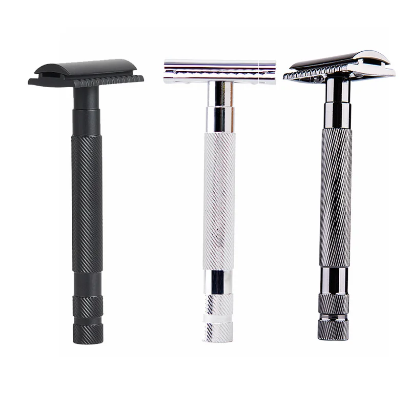 

High Quality Classic Mens Shaving Adjustable Safety Shaving Razor With Small Brush & Blade