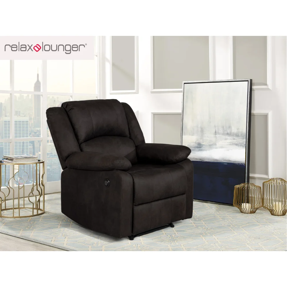 

Relax-A-Lounger Paxton Power Recliner by Relax-A-Lounger, Java Brown Fabric