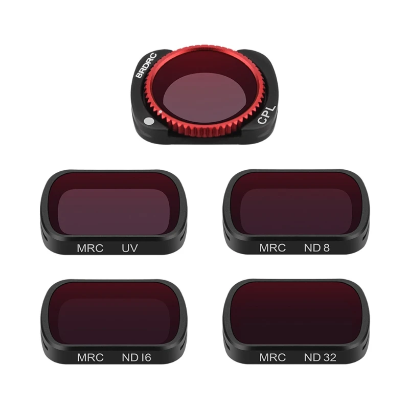 

5pcs/set Filter CPL UV ND8 ND16 ND32 Camera Lens Filters Neutral Density Set Pocket 1/Pocket 2 Gimbal