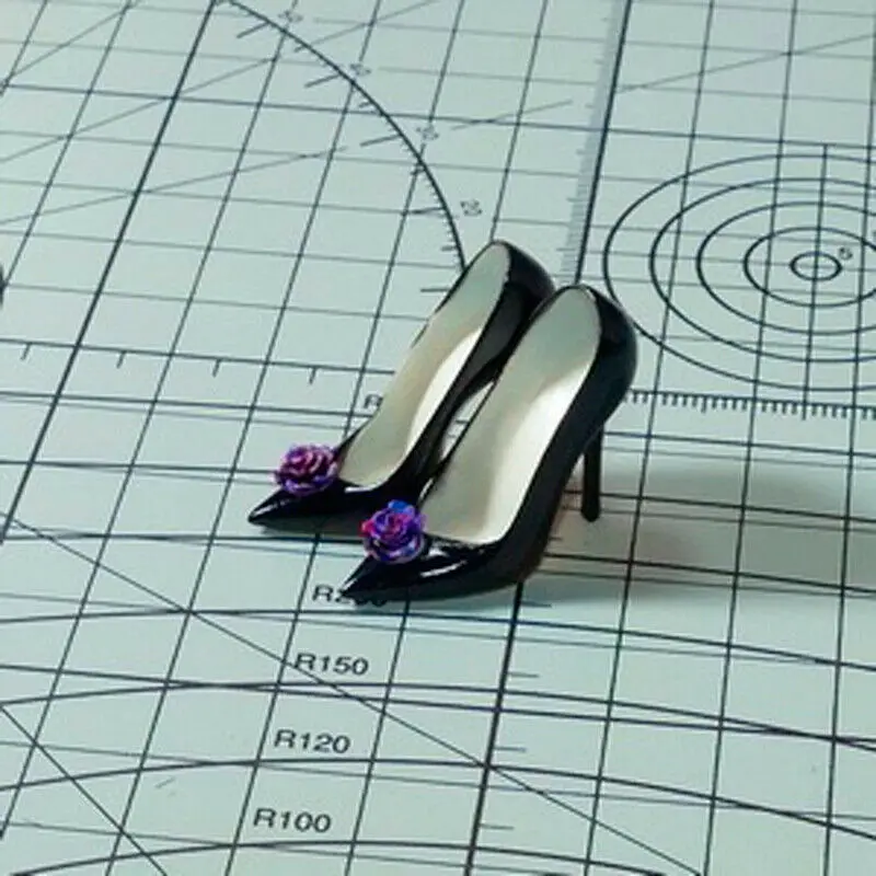 

Custom 2# Black High-heel Shoes Model For 1/6 Scale Female TBLeague Doll Figure