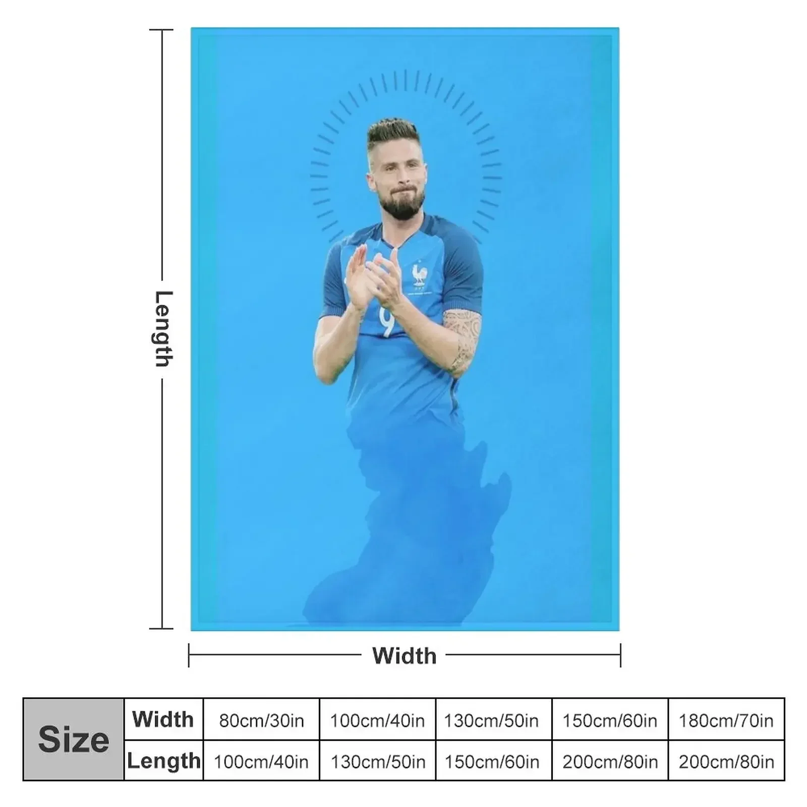 Новое одеяло Olivier Giroud роскошное для косплея в стиле аниме одеяла
