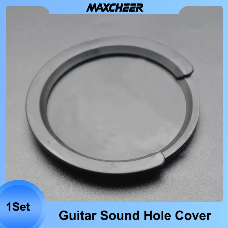 

38/39/41/42" Guitar Sound Hole Cover Block Silencer Silicone Soundhole for Classical Guitar Acoustic Folk Guitar Black