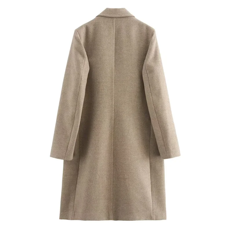 Парка женская зимняя однотонная из искусственной шерсти с длинным рукавом