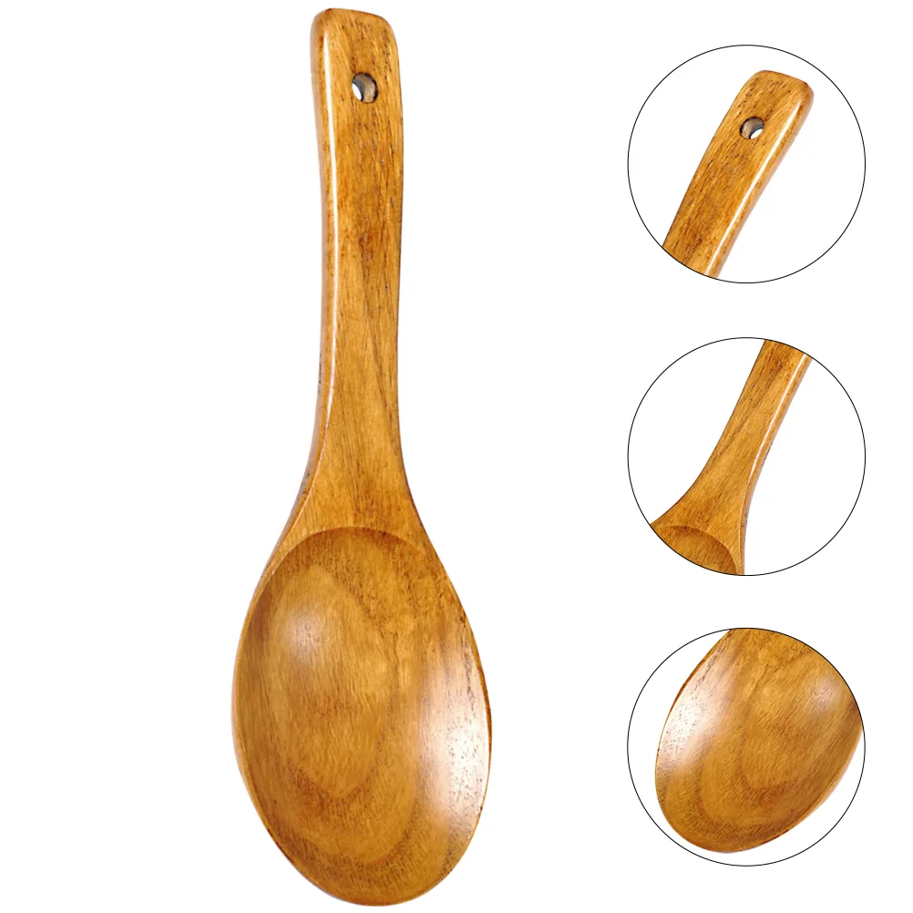 

Rice Kitchen Paddle Spoon Cooker Ladle Non Stick Utensils Scooper Wooden Accessories Sushi Scoop Utensil Dispenser