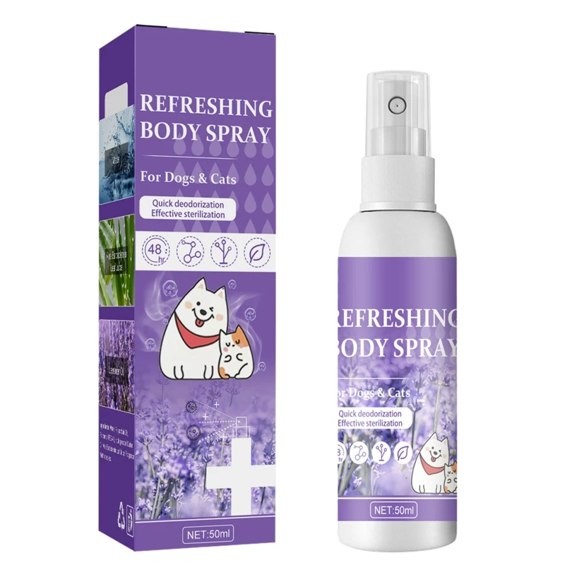 

Pet Deodorant for All Dogs Clean Fresh Smell Refreshes & Deodorizes 50ML