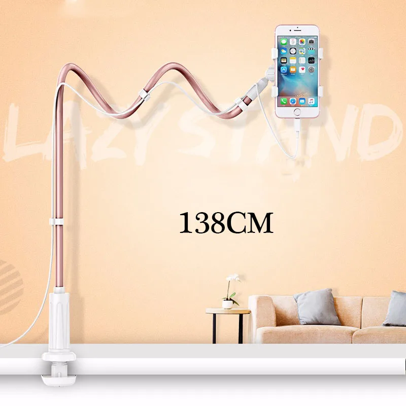 

Universal Phone Holder Flexible 360 Clip Mobile Holder Desk Lazy Bed Desktop Bracket Mount Stand Base Bracket Phone Holder Bed