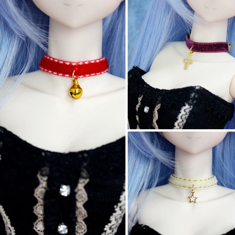 

D04-A666 handmade toy 1/6 1/3 DD uncle 1/4 MDD MSD Doll BJD/SD doll Accessories vintage velvet collar 1pcs