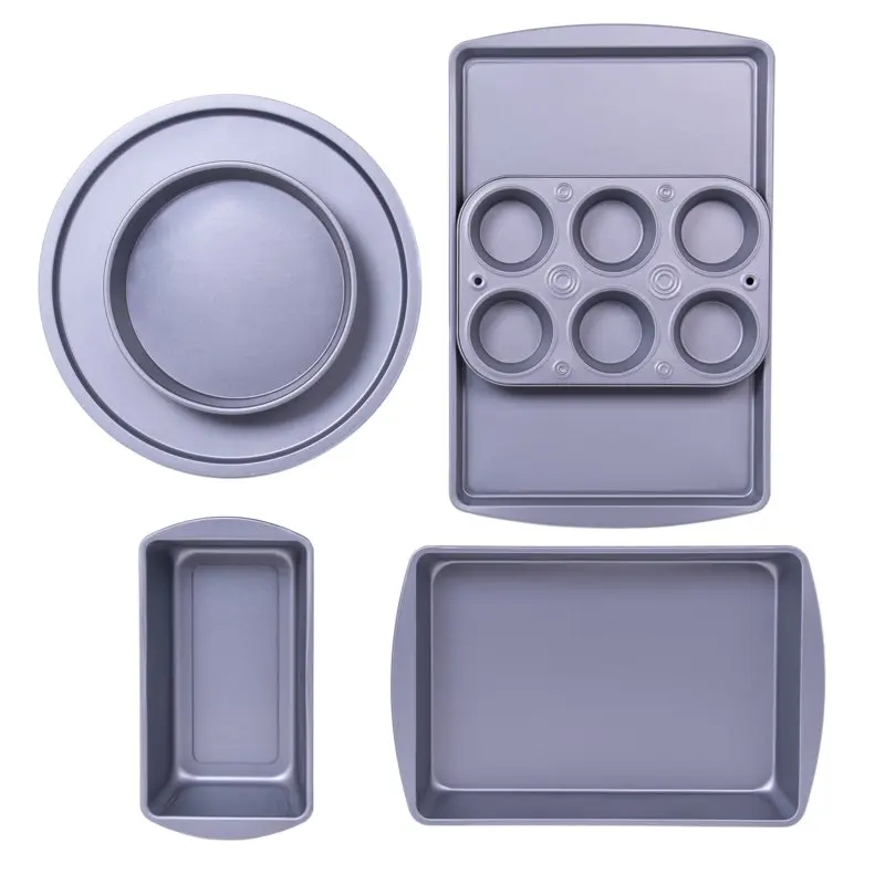 

6-Piece Nonstick Bakeware Set, Muffin Cake & Pizza Pans