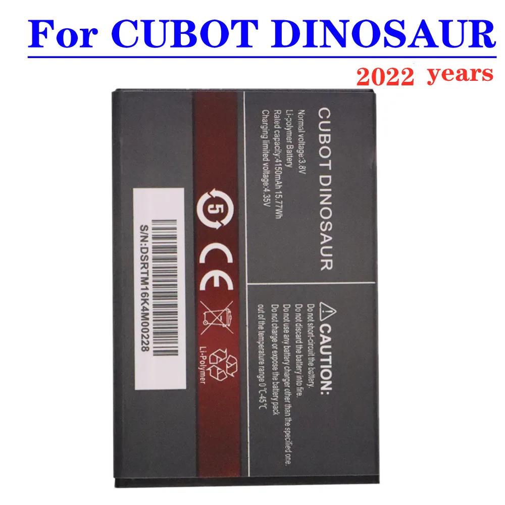 

2022 год, новый оригинальный аккумулятор CUBOT 4150 мАч для CUBOT Dinosaur, запасная резервная батарея