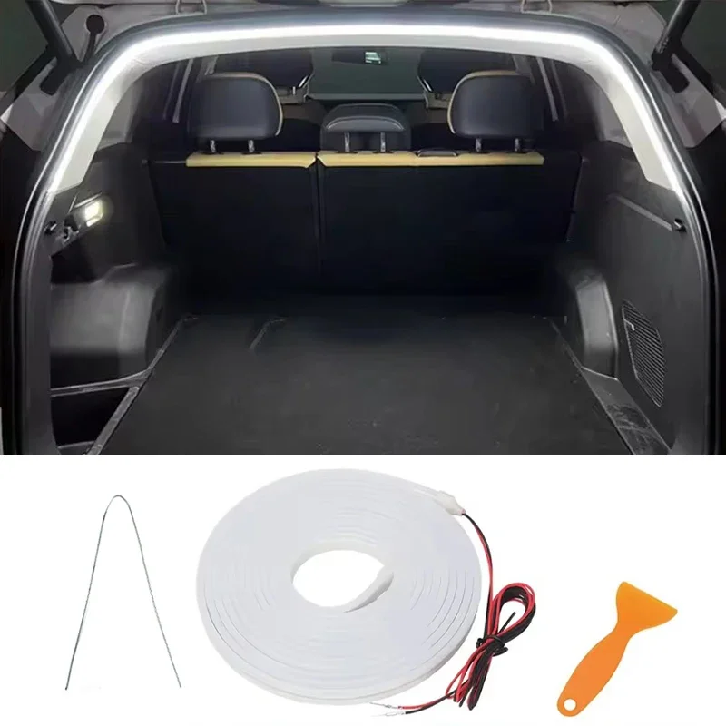 

Автоматический светодиодный светильник багажника 4,2 м, автоматический датчик багажника автомобиля, полоса света с динамическим плавным освещением для универсального покроя 12 В