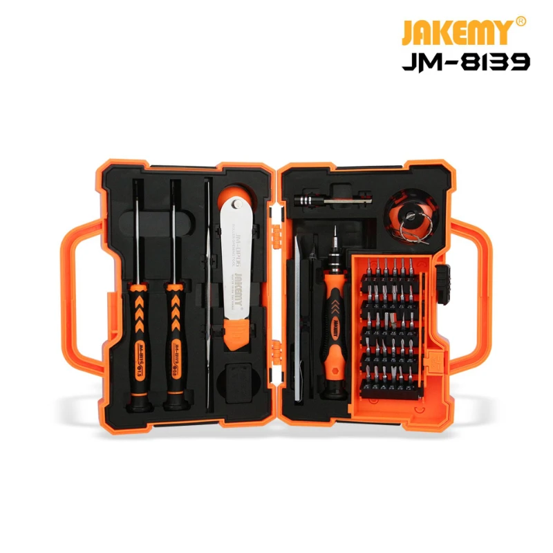 

JM-8139 Professional Electronic Precision Screwdriver Set Hand Tool Box Set Opening Tools for Phone PC Repair Tools Kit