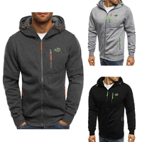 high quality mens outdoor sports zipper hoodie jacket fashion trend printed hoodie jacket