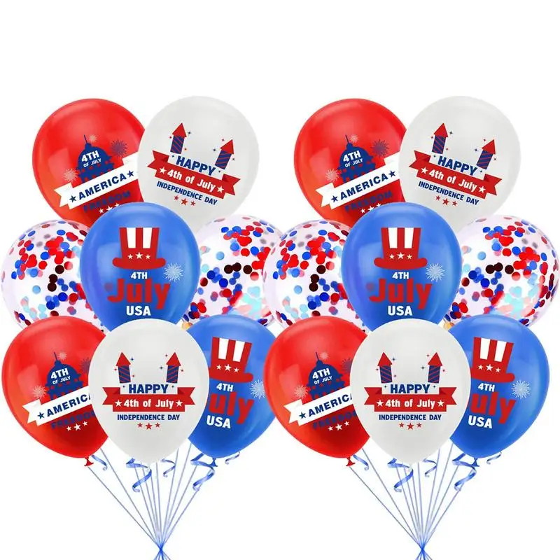 

Independence Day Balloon Blue Ornament Vivid Colors Balloons Ornament Balloons Set For Independence Day Baby Shower American
