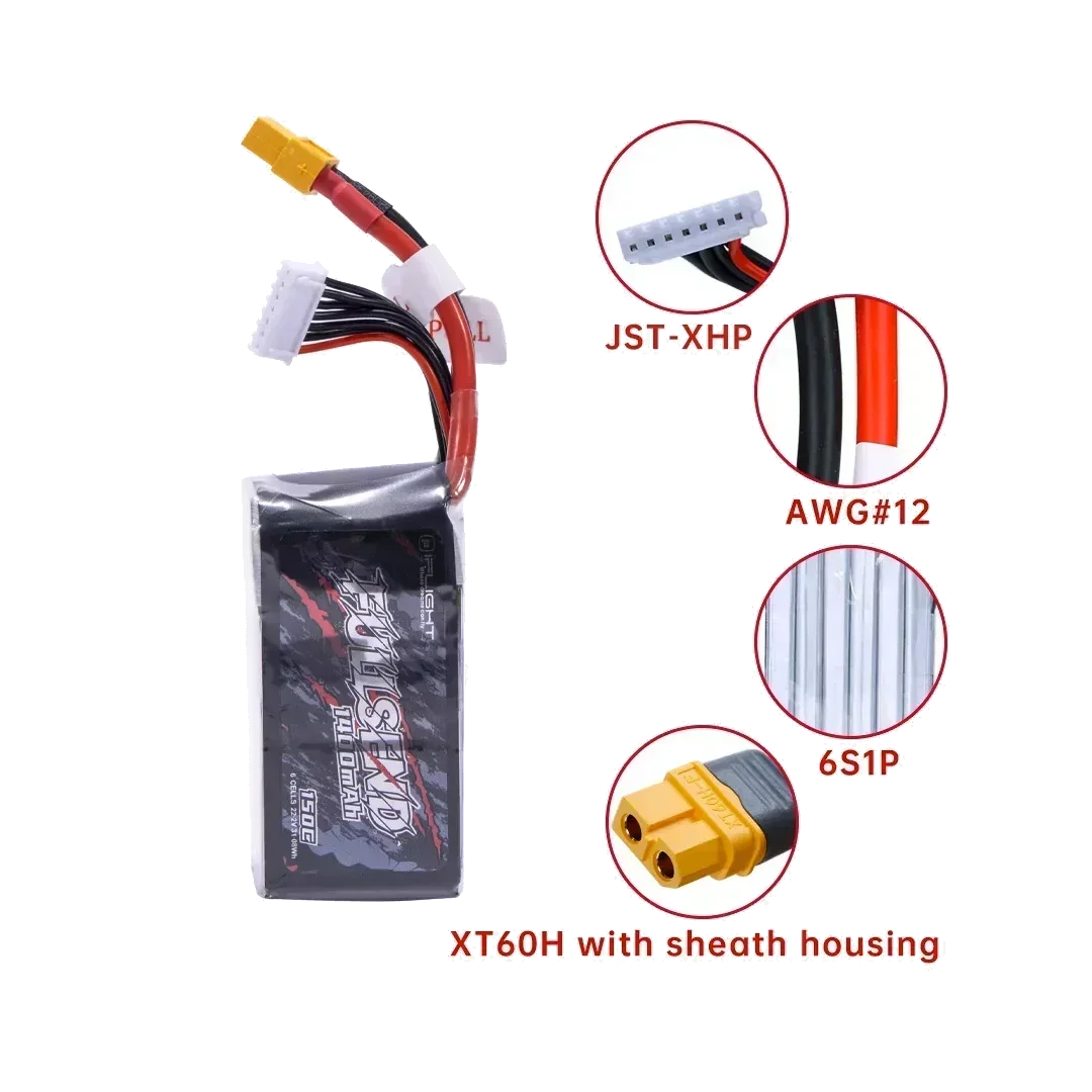 iFlight Fullsend 6S1P 1400 мАч Литиевый аккумулятор для FPV