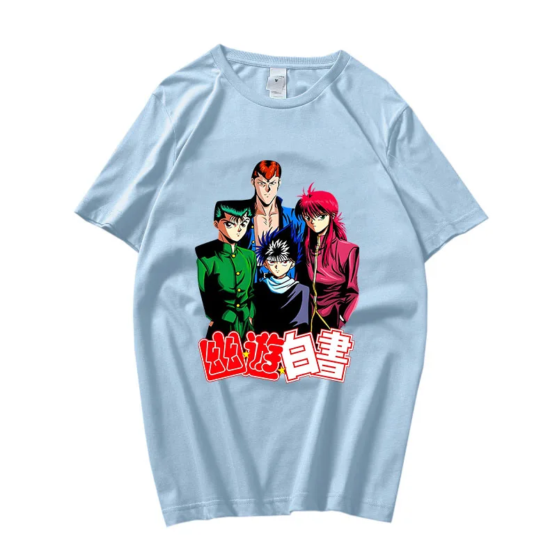 

Yu Yu Hakusho Yuusuke Urameshi Shirt for Women 100% Cotton Tshirt Anime Printed T-shirt Summer Casual T Shirt Slight Strech Tees
