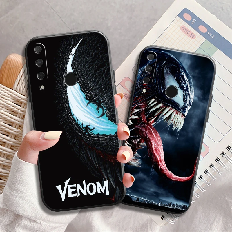 

Marvel Comics Venom Phone Case For HUAWEI P20 P30 P40 Lite Pro Plus P20 Lite 2019 P Smart 2020 2019 Z 5G Shell Smartphone Black