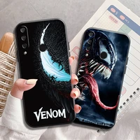 marvel comics venom phone case for huawei p20 p30 p40 lite pro plus p20 lite 2019 p smart 2020 2019 z 5g shell smartphone black