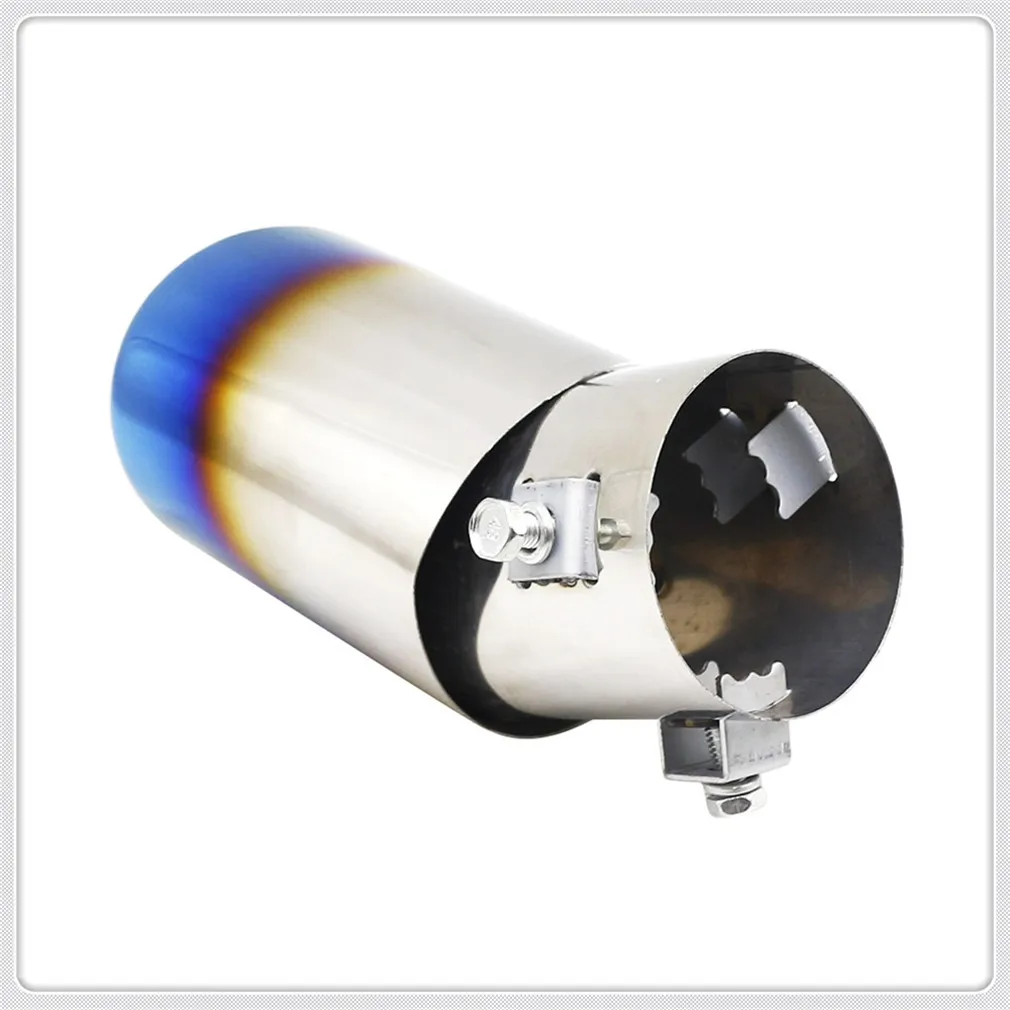 Автомобильный глушитель выхлопной трубы круглая труба из нержавеющей стали для