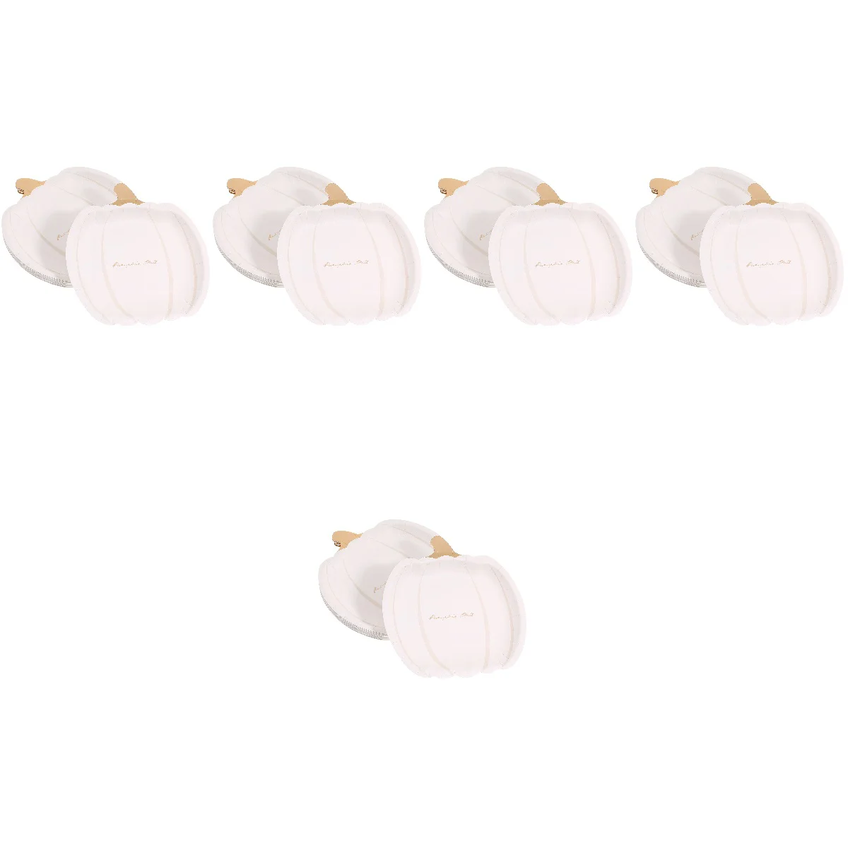 

100 Pcs Pumpkin Paper Pallet Shape Bowl Food Container Cup Halloween Disposable Plate Holder Containers