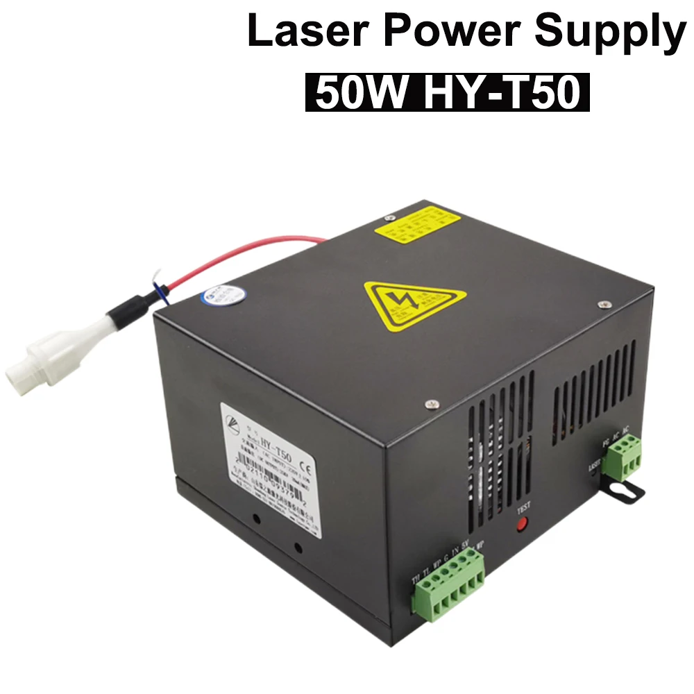 

50W CO2 Laser Power Supply for Engraving Cutting Machine HY-T50 T / W Series