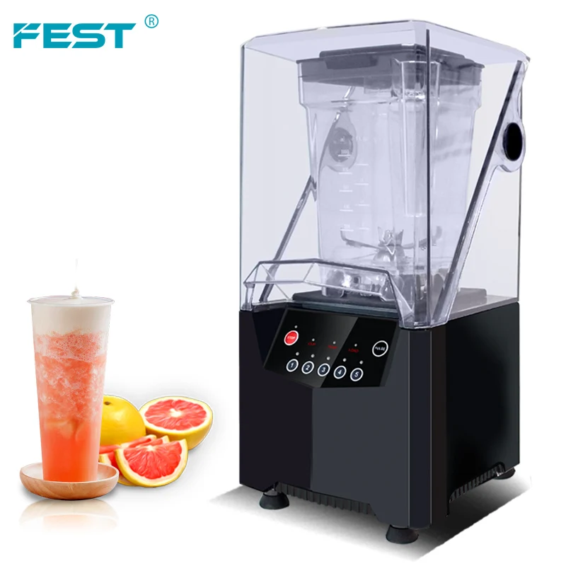 Фото FEST Frappe Maker Коммерческий блендер 1800 Вт 1500 мл Кухонный миксер для еды Тихая машина для приготовления смузи Миксер для фруктов Блендер №4