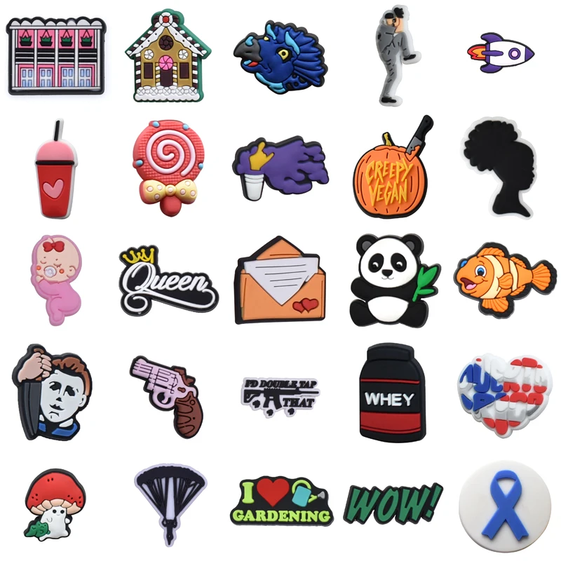 

Gifts Set Jeans Decorations for Crocs Men Shoe Charms Boy Girl Wholesale Bulk Shoes Accessories Packs Women Charm Kids Para Pins