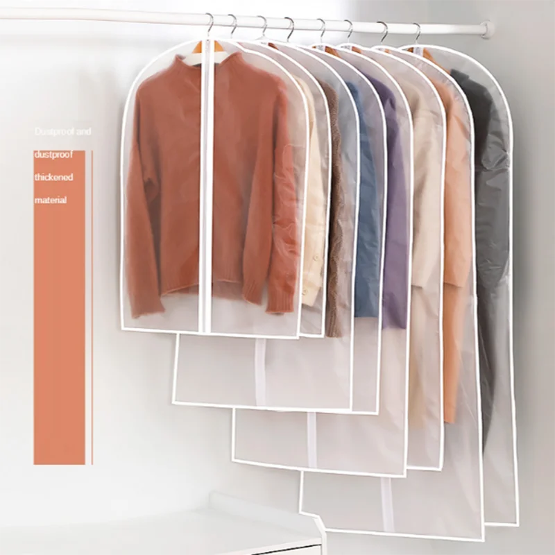 

Top Clothes Hanging Garment Dress Clothes Suit Coat Dust Cover Home Storage Bag Pouch Case Organizer Wardrobe Hanging Clothing