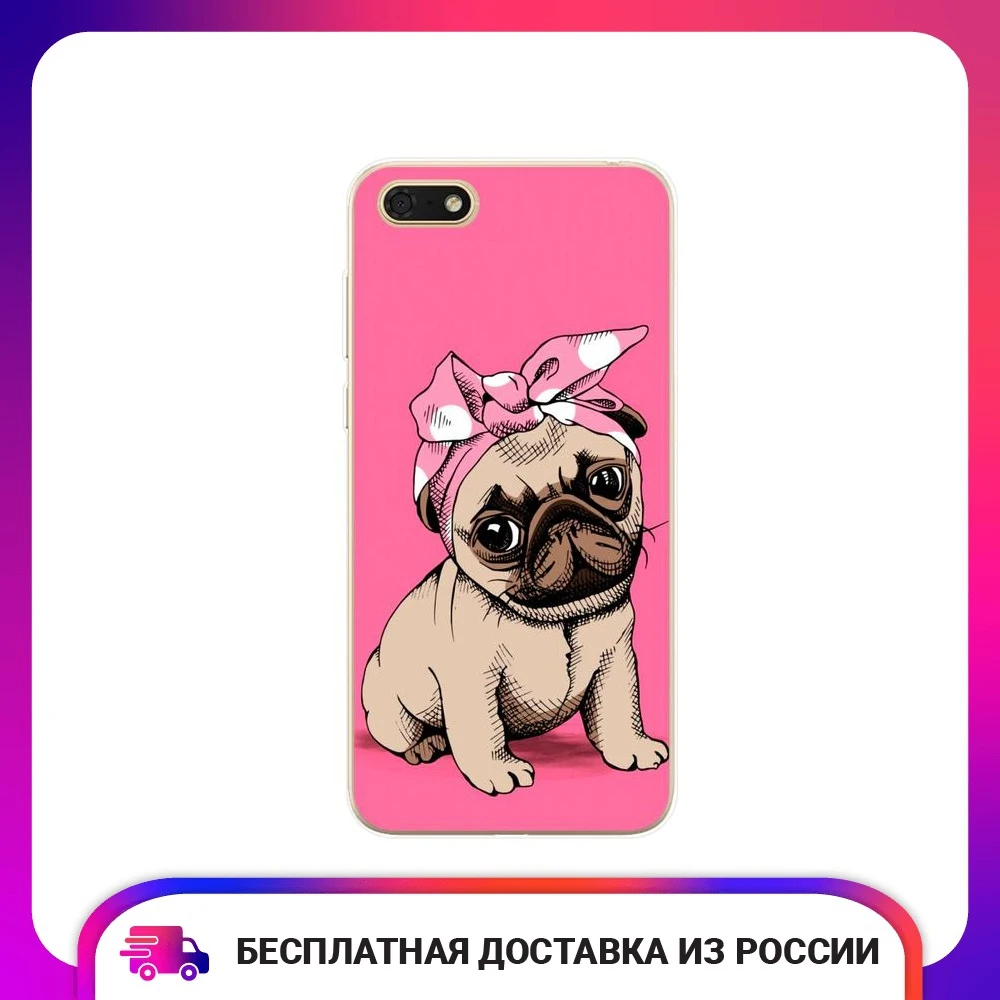 Силиконовый чехол для Huawei Honor 7A Y5 Prime 2018 Dog Pin-Up тонкий мягкий защитный прокладка аксессуары для телефона мобильная и смартфонов защитный клип-чехол.