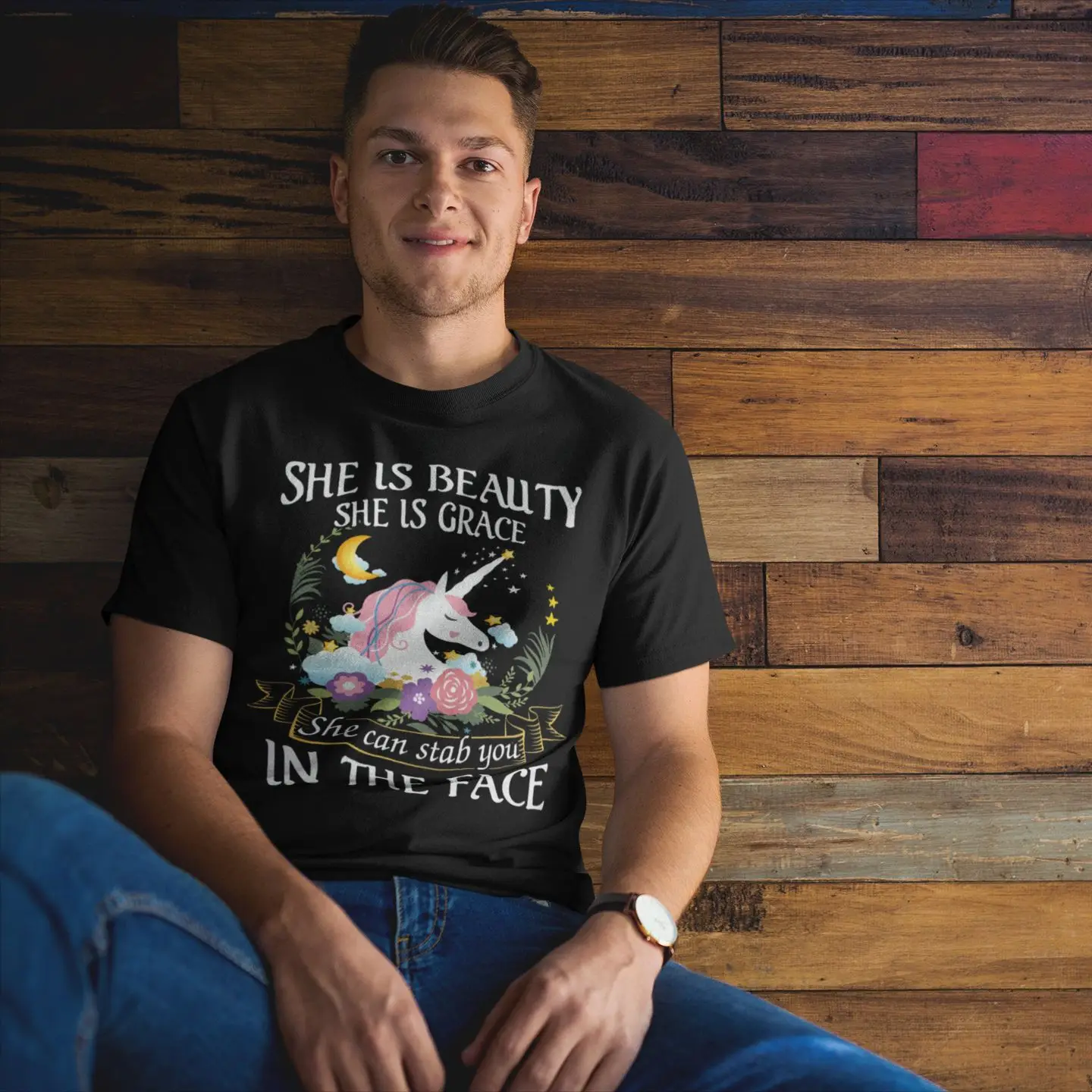 С рисунком и надписью &quot футболки с принтом Единорог футболка коротким рукавом