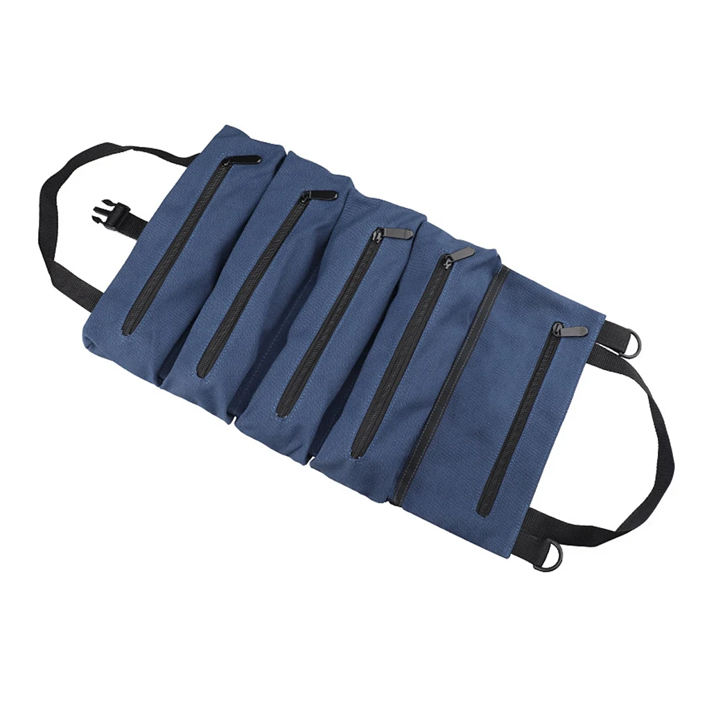 

Сумка для инструментов, гаечный ключ, отвертка, рулон гаечных ключей, сумка для хранения из ткани Оксфорд, водонепроницаемая застежка-молни...