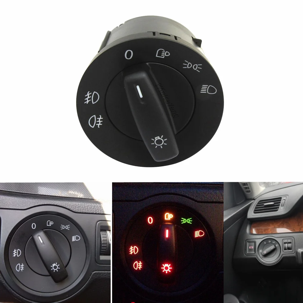 

For VW Caddy III Kasten Kombi Touran Eos Golf Jetta Passat Rabbit New Car Headlight Control Switch Fog Lamp Switches 1K0941431BN