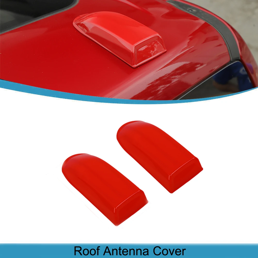 

Car Roof Antenna Decoration Cover for Ford F150 2021 2022 2023 Exterior Accessories ABS Chrome Carbon Fiber Red Stickers Styling