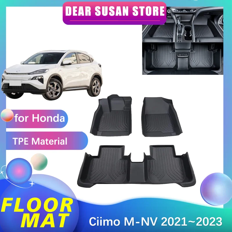 Car Special Floor Pad for Honda Ciimo MNV M-NV 2021 2022 2023 Waterproof Full Cover Space Ttrunk Mat Decoration Rug Accessories