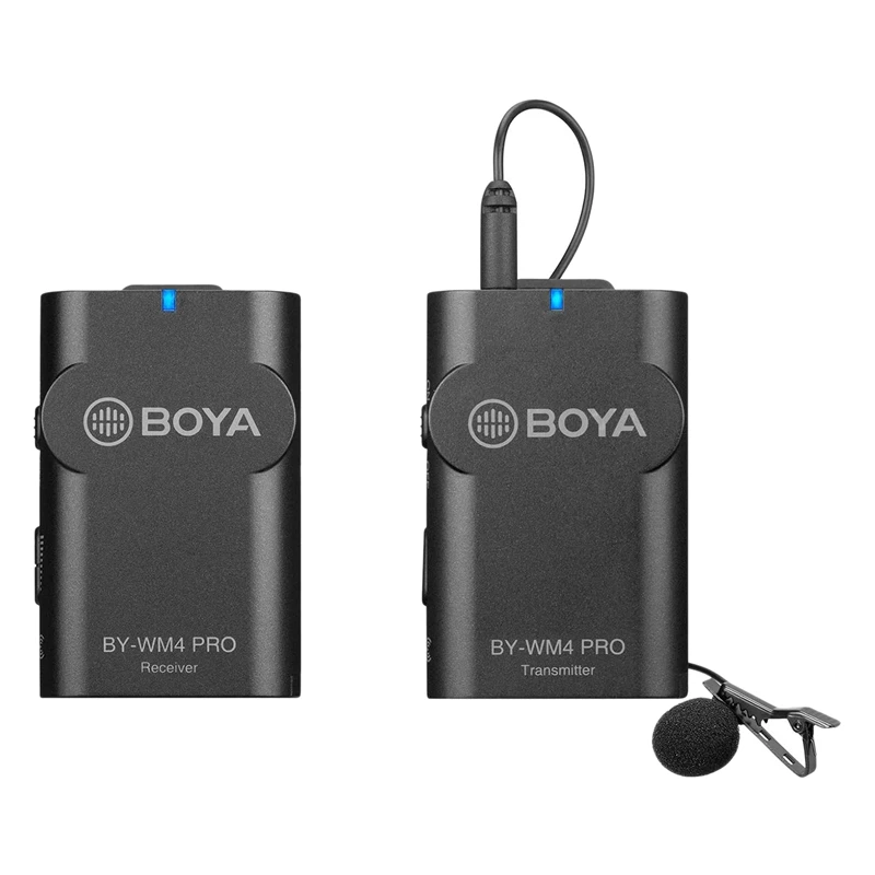 

Петличный микрофон BOYA, беспроводный петличный микрофон WM4 PRO-K1 2,4G для камеры и смартфона, отлично подходит для видеозаписи, подкастов