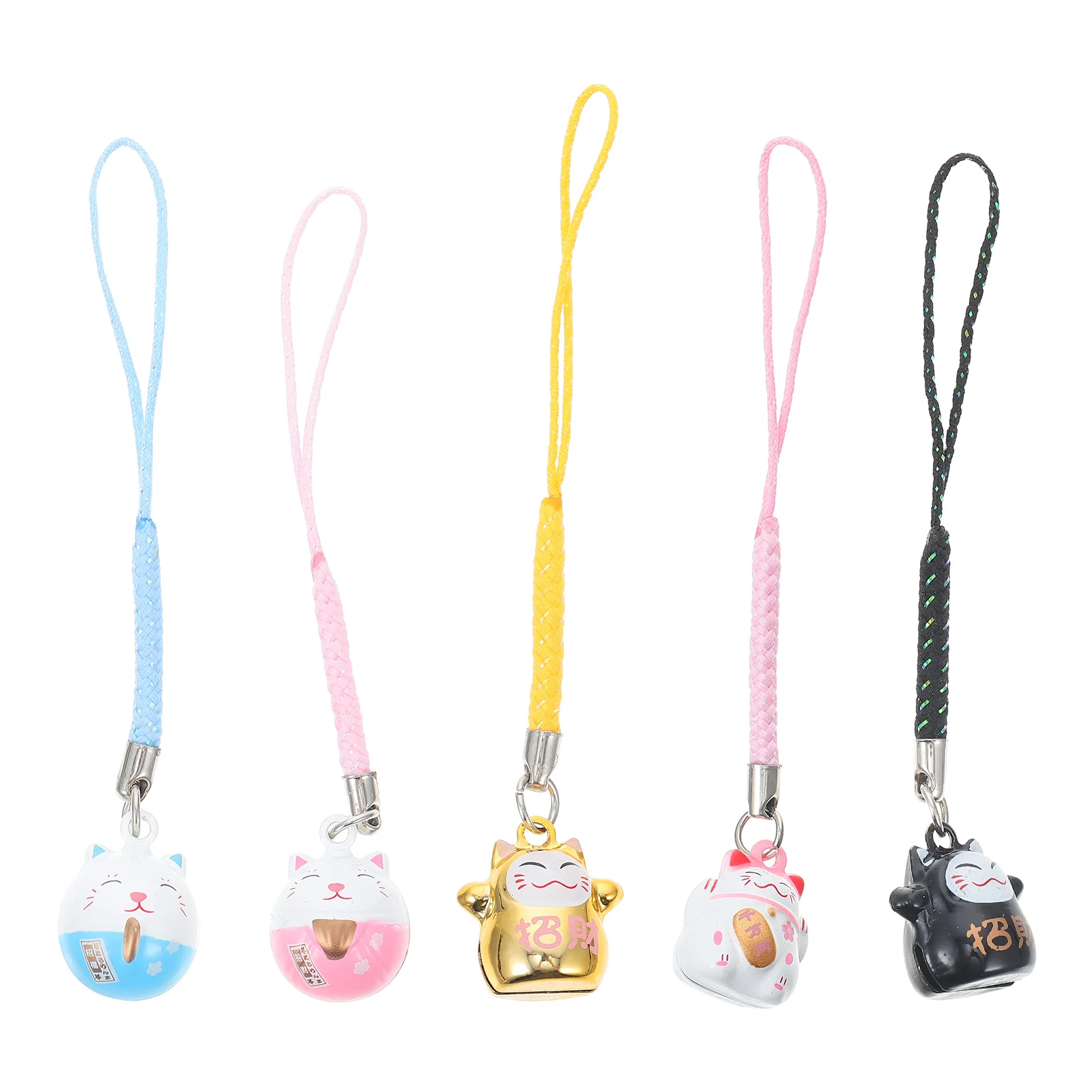 

5 Pcs Key Holder Car Maneki Neko Keychain Lucky Cat Keychains Pendant Maneki Neko Keyring Japanese Lucky Cat Keychain Decoration