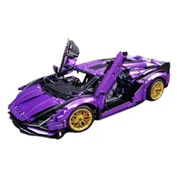 new high tech racing car lamborghinied sians 37 bricks set compatible with 42115 technical building blocks toys boys kids gifts