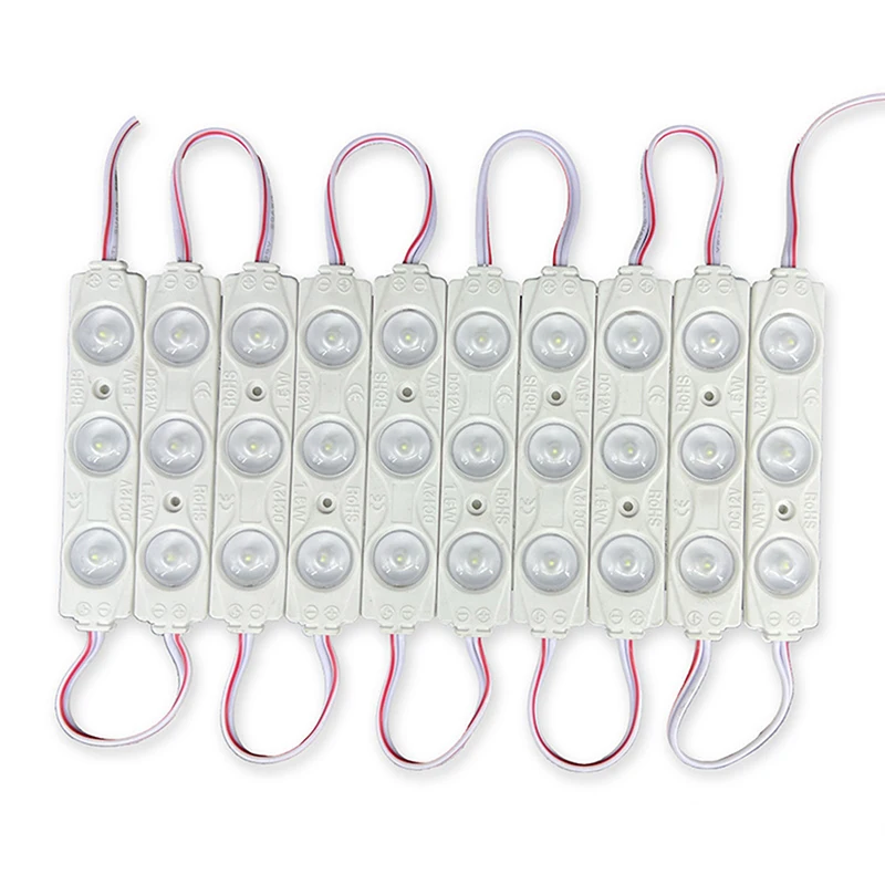 

20pcs DC12V SMD 3 LED Module Waterproof IP67 Decorative Hard Strip Light Lamp