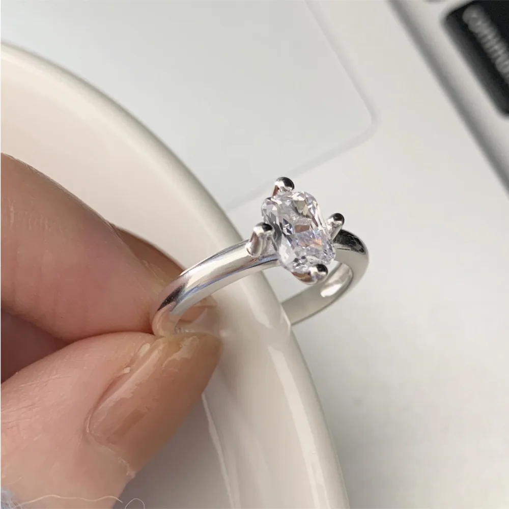 

S'STEEL Sterling Silver 925 Zircon Ring Personalized Rings For Women Matching New In Promise Trending Products 2023 Jewellery