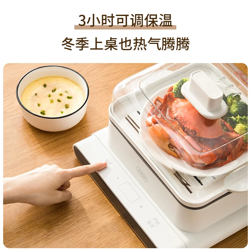 zhen mi three layer electric steamer kitchen steam cooker multifunctional pot dumplings food warmer cooking appliances home free global shipping