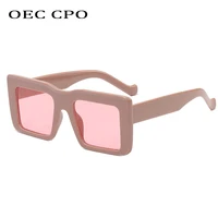 oec cpo fashion square sunglasses women brand designer punk sun glasses men eyeglasses trend shades eyewear female uv400 gafas