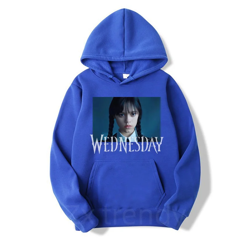 

New in Wednesday Addams Hoodie Couple Harajuku Graphic Hoodies Unisex Autumn Winter Vintage Streetwear Hooded Sweatshirts Tops