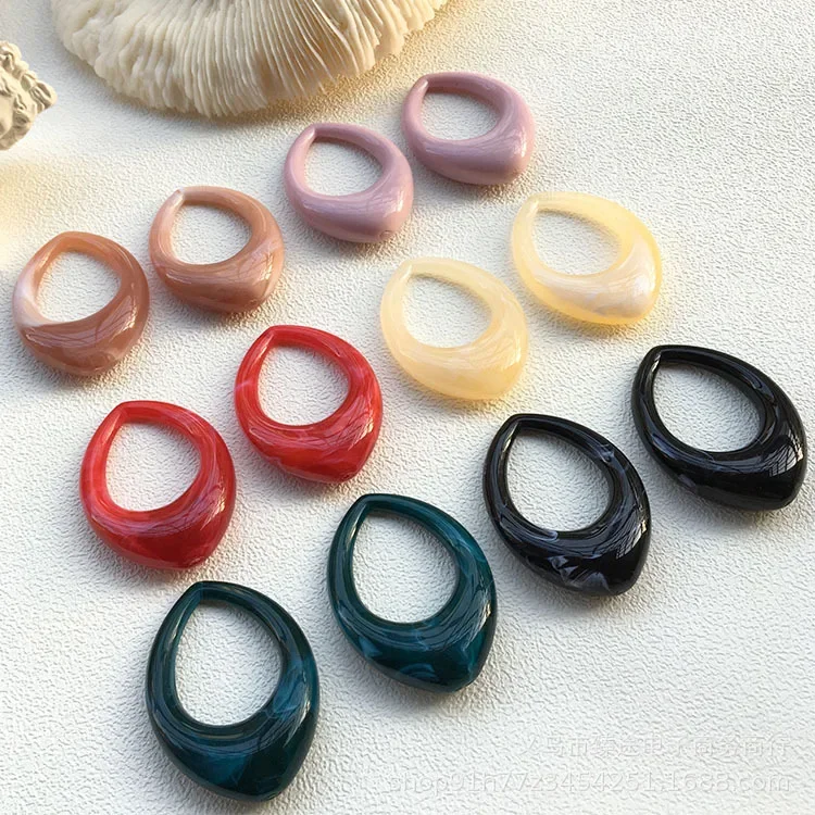 5 шт. разноцветные геометрические длинные каплевидные Полимерные Подвески для