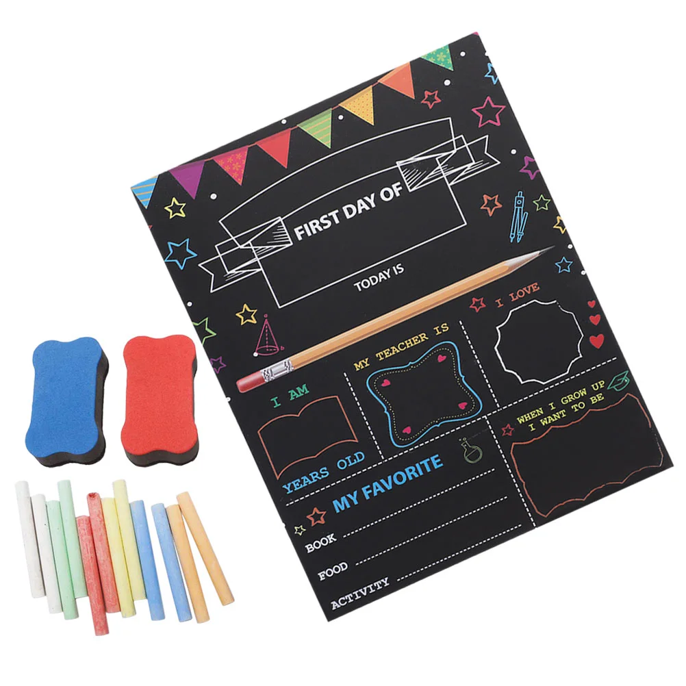 

Letter Board Kindergarten Ornament Chalkboard First Day Sign School Classroom Posters Children Supply