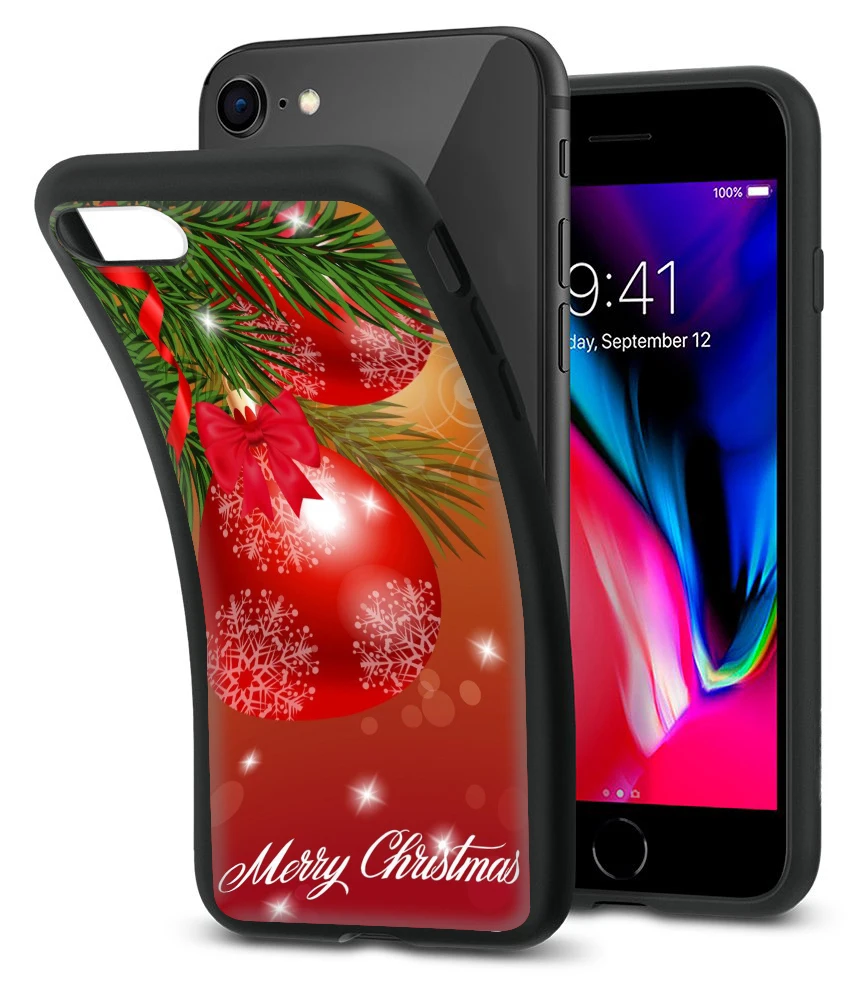 D20 Z34 Мягкий силиконовый чехол с рождественской елкой и оленем для iPhone 11 12 13 14 Pro Max