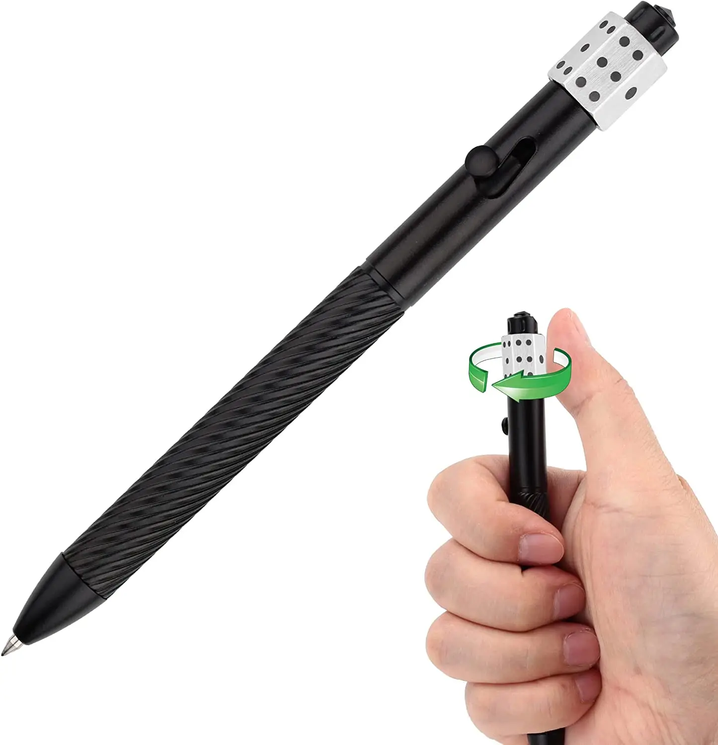 

SMOOTHERPRO Fidget Bolt Action Pen Dice Compatible with Pilot G2 Refill Ball Pen Stress Relief Anxiety Reducer Gadget Creative