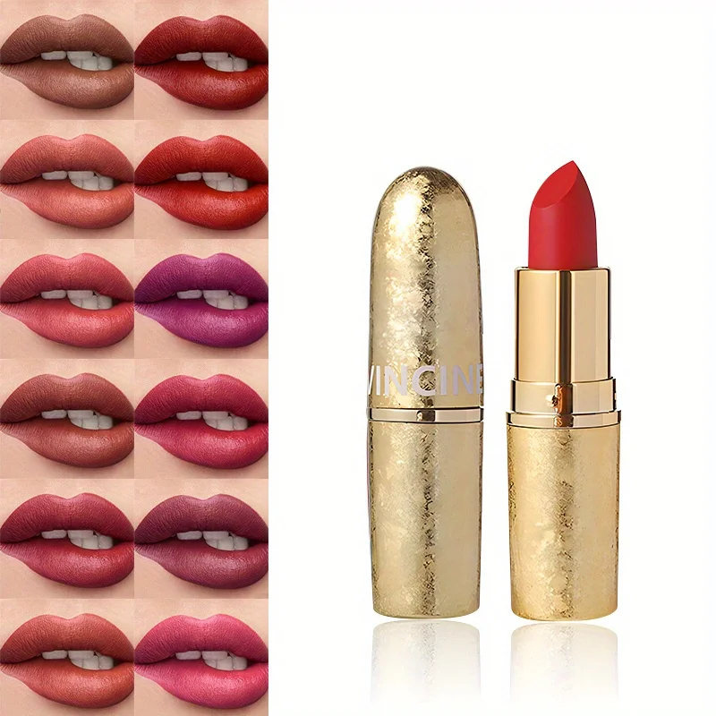 Матовая помада для макияжа блеск губ антипригарный водостойкая длинная