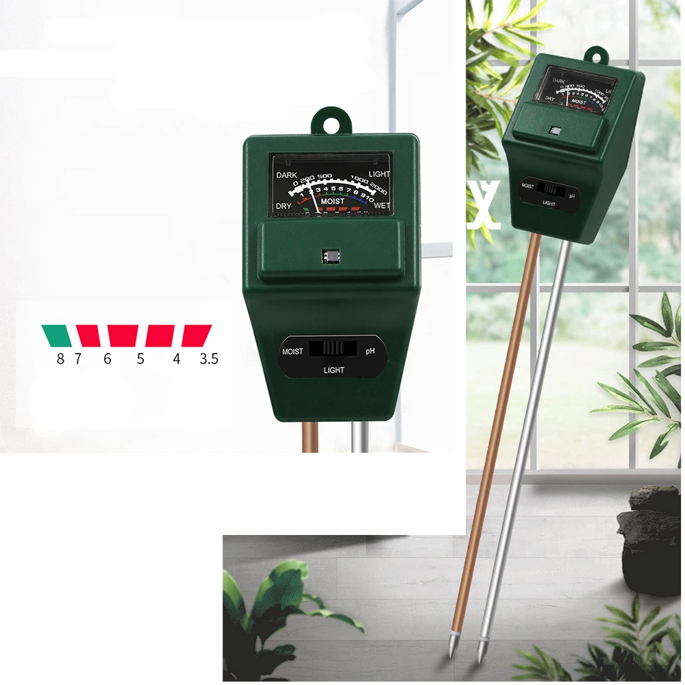 

Soil PH Meter Sunlight Tester Humidometer Home Gardening Measuring Tool Soil Moisture Meter Hygrometer Probe Watering Test